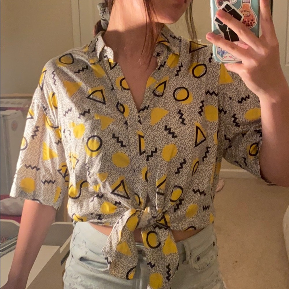 Geometric Shapes Button Up - Picture 3 of 3